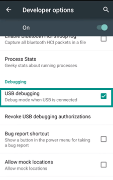 Enable USB Debugging on Android