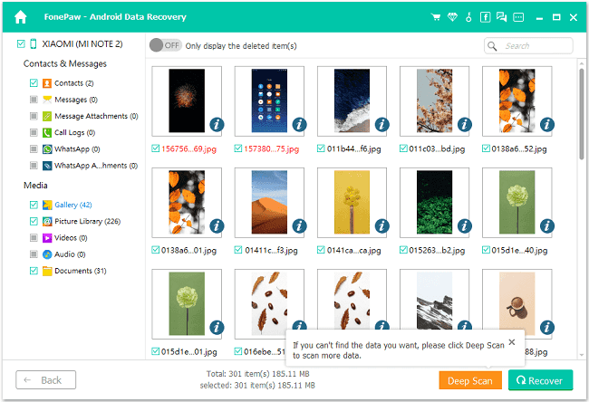 FonePaw Android Data Recovery Recover Photos