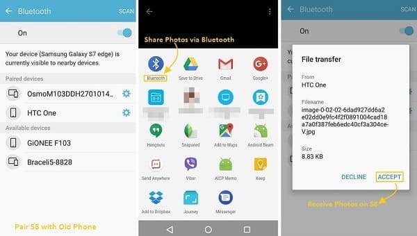 Transfer Android Files via Bluetooth