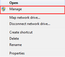 Update USB Driver and Tap Manage