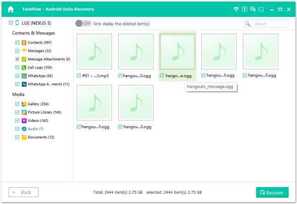 Extract Hangouts Audio Messages