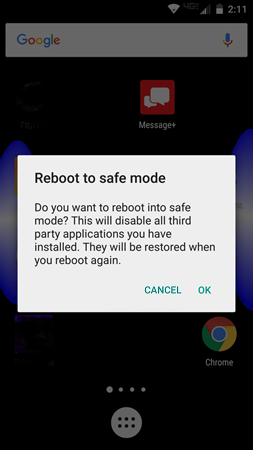 Enter Safe Mode on Android Phone