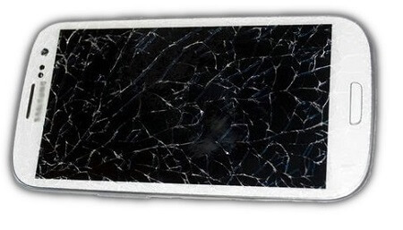 Screen Cracked Samsung Phone