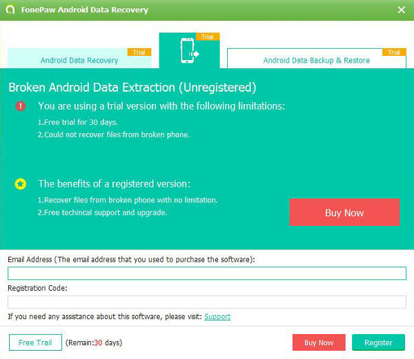 Register Broken Android Data Extraction