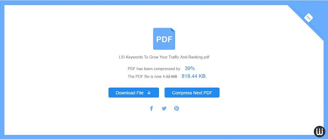 PDF is Compressed