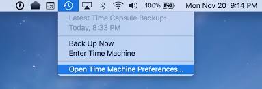 Time Machine Preferences