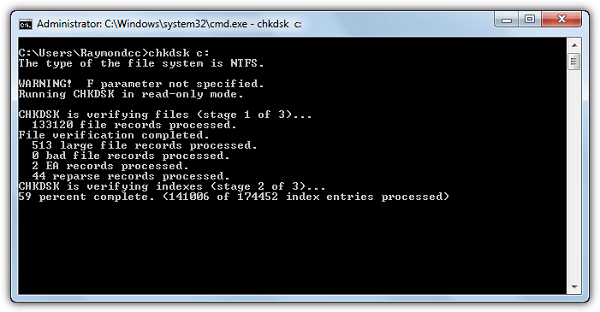 Chkdsk Command Prompt