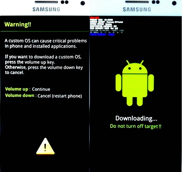 Android Handy in Download Modus versetzen