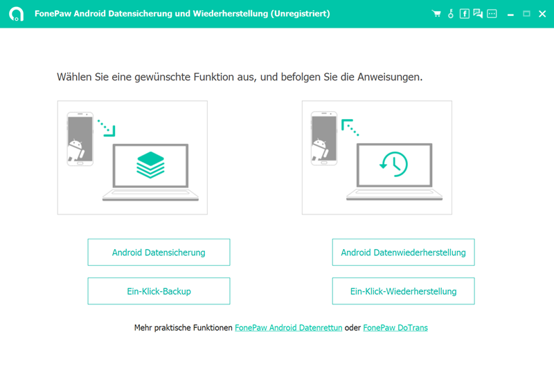 Android Backup Software für PC