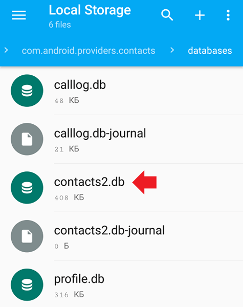 Speicherort der Android-Anrufliste