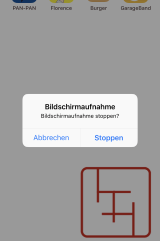Bildschirmaufnahme stoppen iPhone