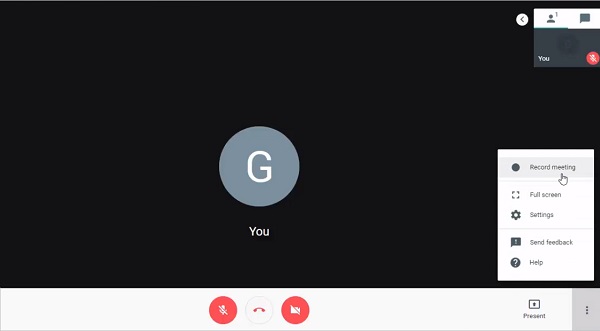 Videokonferenz auf Google Hangouts aufnehmen
