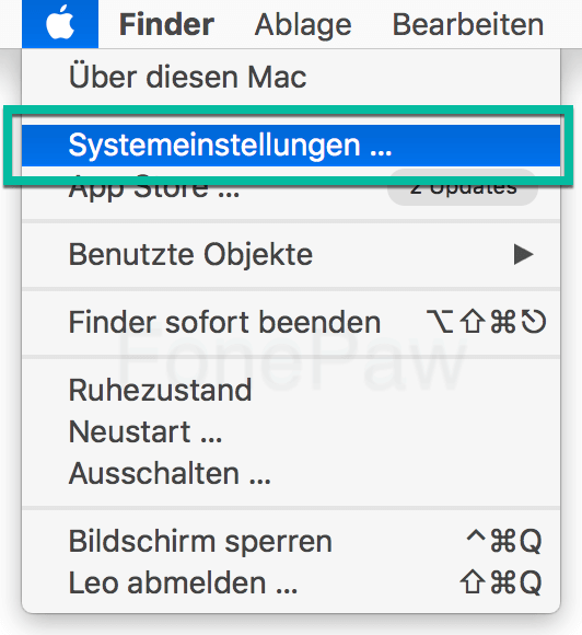 Mac Systemeinstellungen öffnen