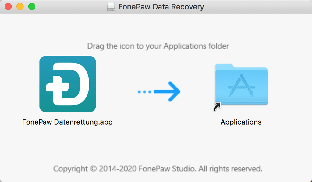 FonePaw Datenrettung installieren auf Mac