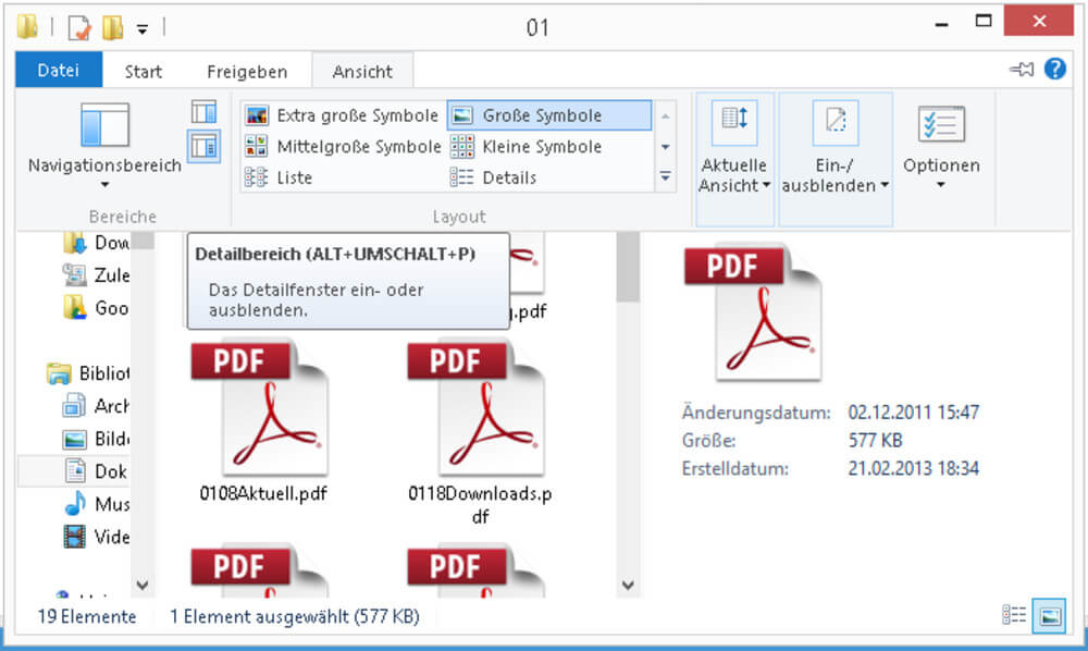 PDF-Dateien ansehen auf Windows