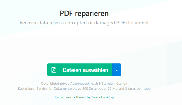 PDF online reparieren