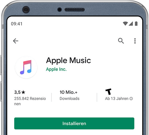 Apple Music von Google Play Store runterladen