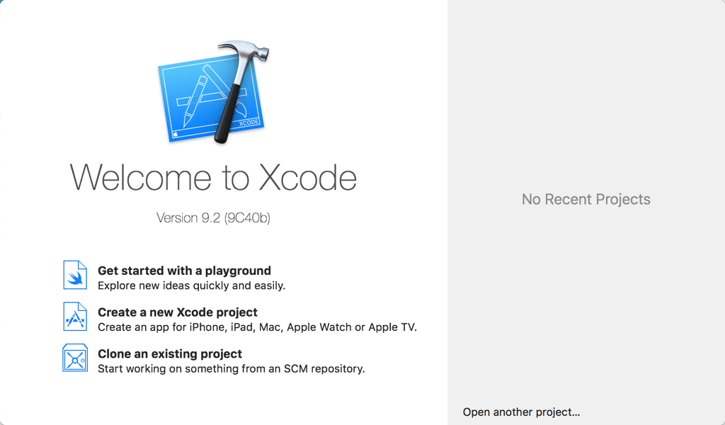 Willkomen bei Xcode