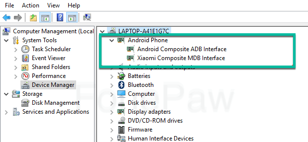Android Composite ADB Interface neu installieren