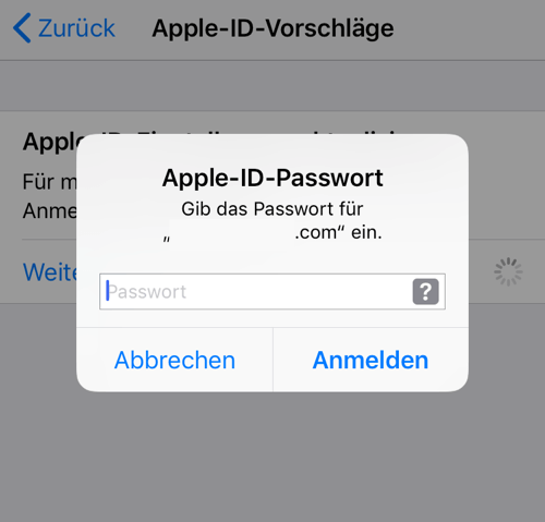 iCloud/ Apple ID Passwort wird ständig abgefragt