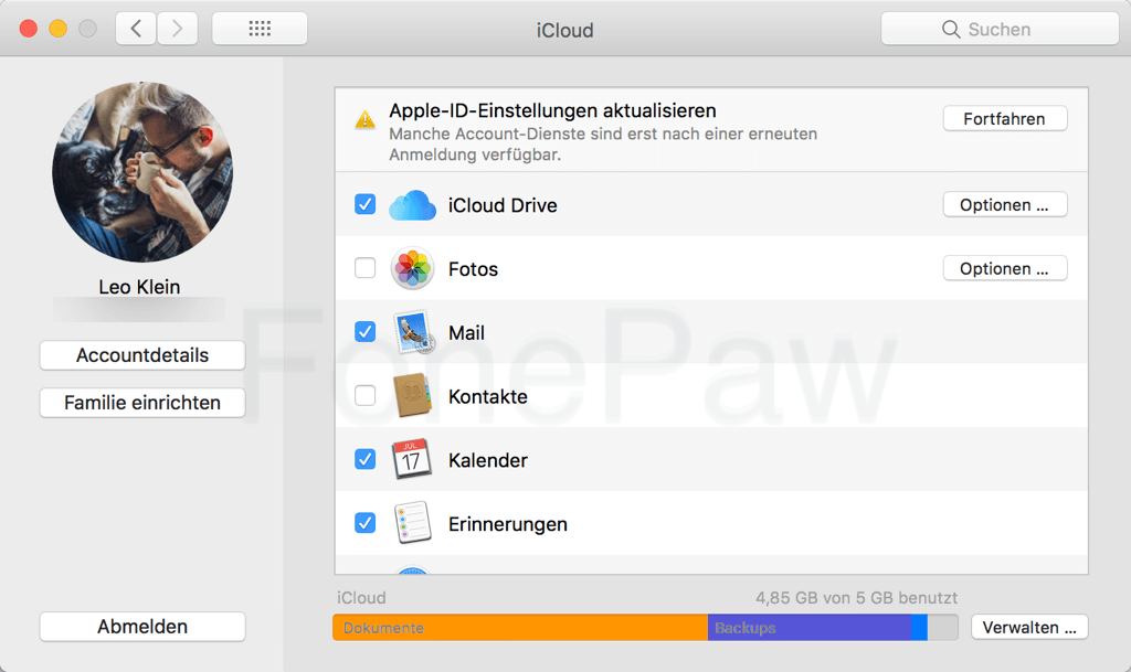 Mac Backup mit iCloud erstellen