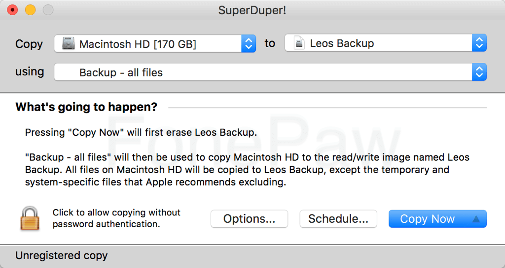 Mac Backup Software Superduper!