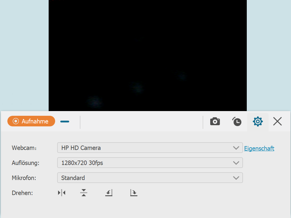 Webcam aufnehmen