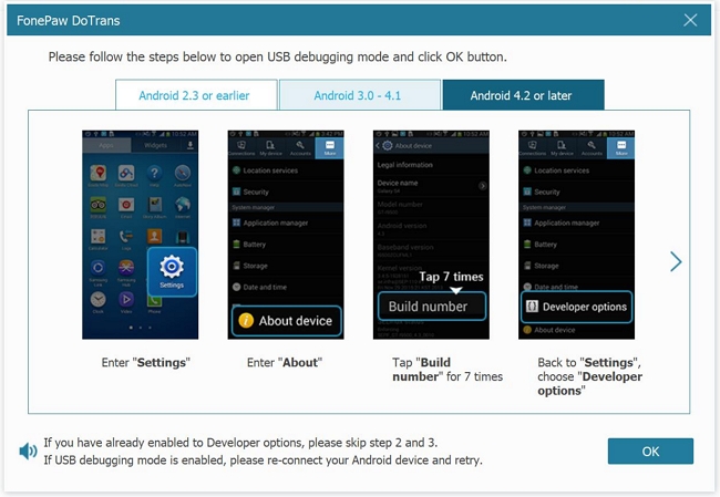 Enable USB Debugging on Android