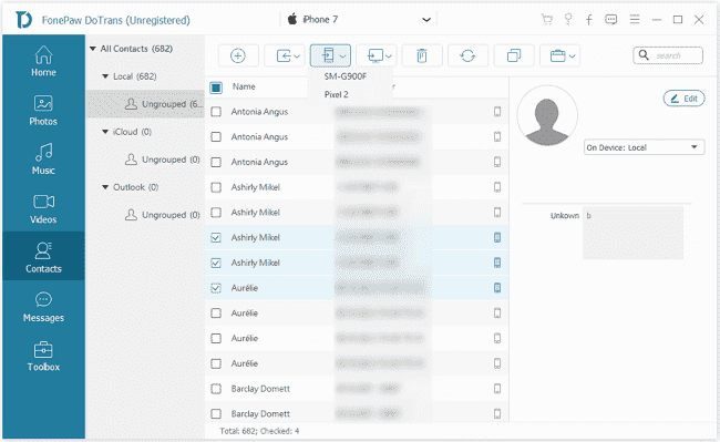 Export Data From iPhone To iPhone