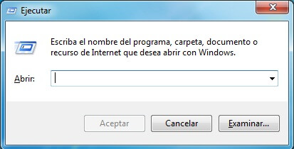 abrir la ventana de comando ejecutar en Windows