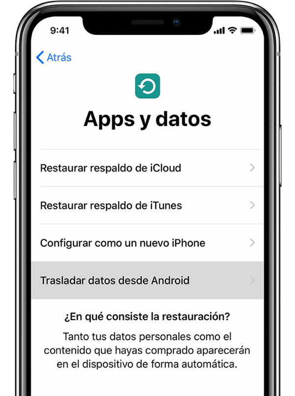 Apps y Datos en iPhone