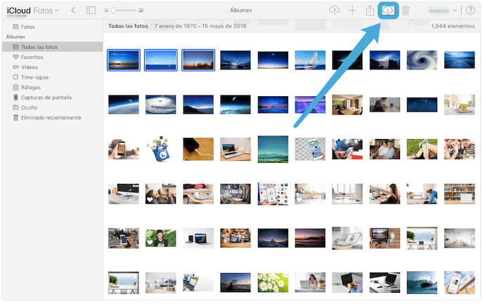 descargar fotos de iCloud de PC a Android