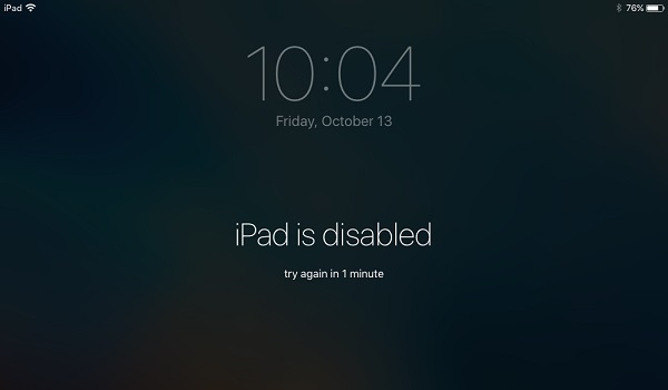 iPad está desactivado
