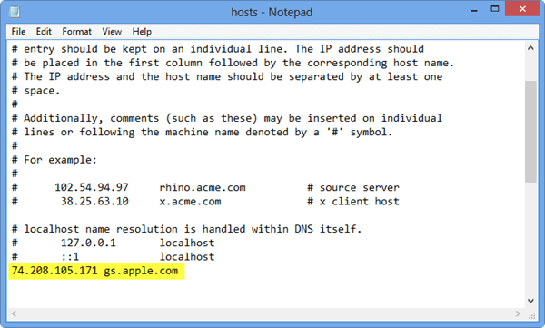itunes error 3194 host archivos