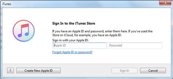 iTunes 登錄密碼