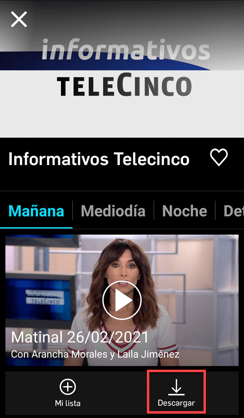 Descargar los videos de Telecinco en Mitele