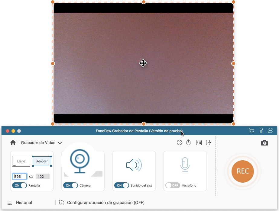 usar webcam para grabar vídeo