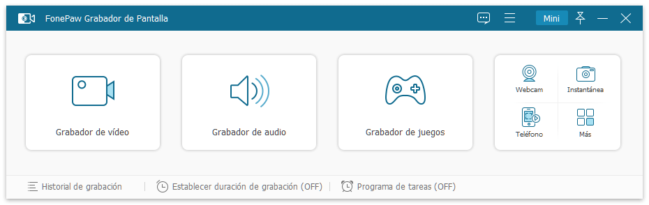 Activar Grabador de Pantalla