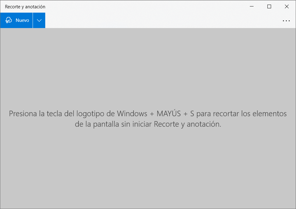 Recortes y anotación en Windows 10