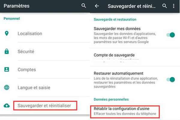 Sauvegarder les messages Android