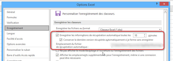 Récupérer des fichiers Excel supprimés avec une ancienne version