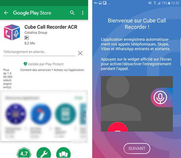 Enregistrer les appels vidéo WhatsApp sur Android