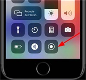 L’icône d’enregistrement iOS