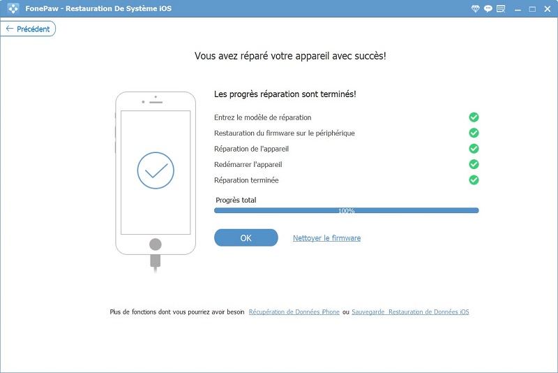 Restauration De Système iOS - restaurer iPhone