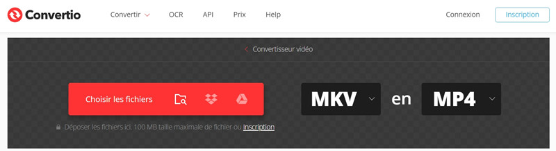 Convertir MKV en ligne pour Adobe Premiere
