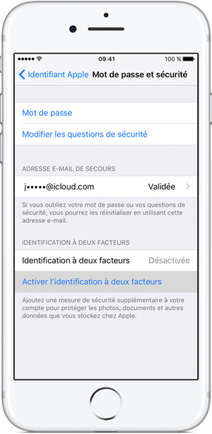 ios10 iphone7 settings icloud apple id set up two factor ontap