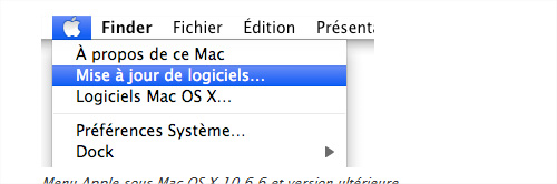 Mettre à jour le système de Mac