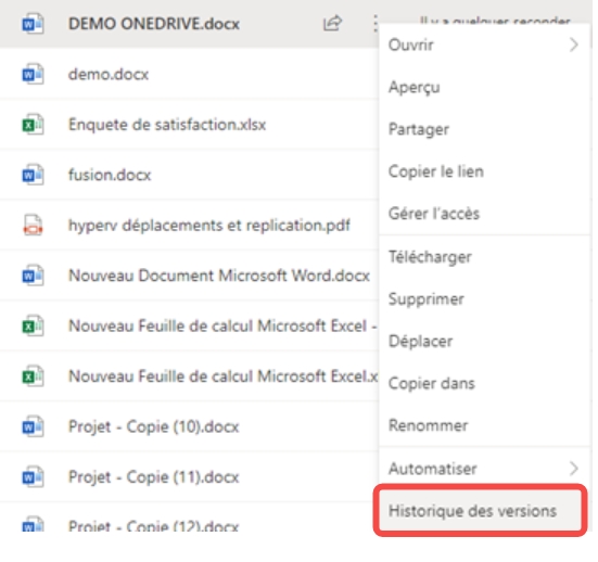 Récupérer un fichier Excel non sauvegardé à l’aide de OneDrive
