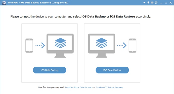 Choose iOS Data Backup