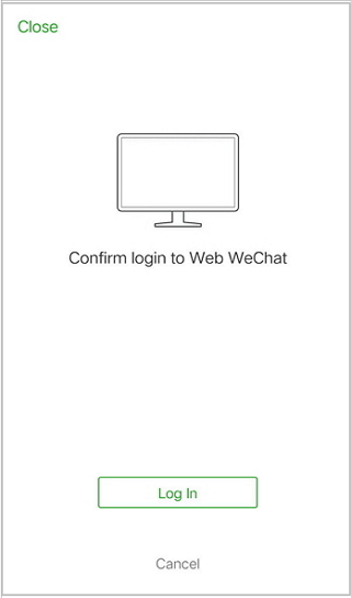 Confirm Web WeChat Log In